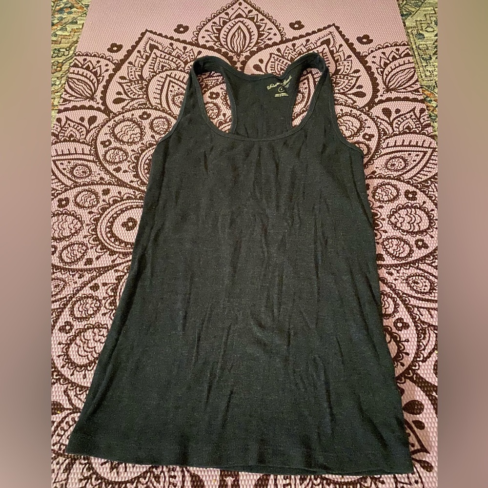 Universal Thread Light Navy Ribbed Cotton Racerback Tank